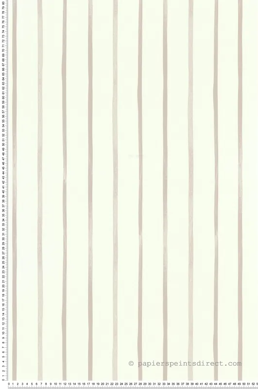 Papier peint Rayure Léonie beige - Les Essentiels de Lutèce Réf. LTC-11250107 Top Vente