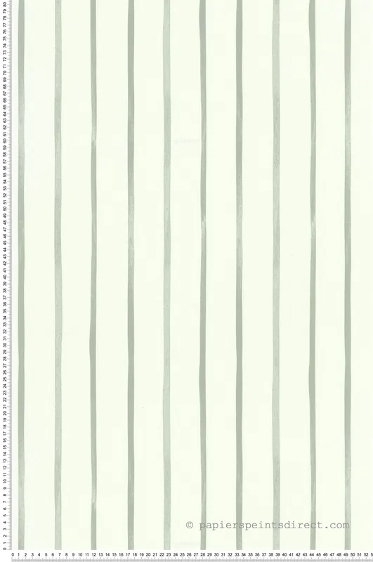Papier peint Rayure Léonie vert - Les Essentiels de Lutèce Réf. LTC-11250104 Meilleure Vente