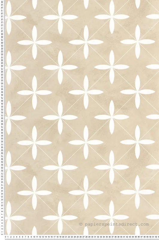 Super Prix Papier peint Carreaux Cement Tiles beige - Kitchen Box de Casélio Réf. KBO106900132