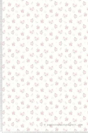 Papier peint Petits Bouquets Fleurs rose pêche - Alice et Rose de Lutèce Réf. LTC-VI82111 Vente Directe