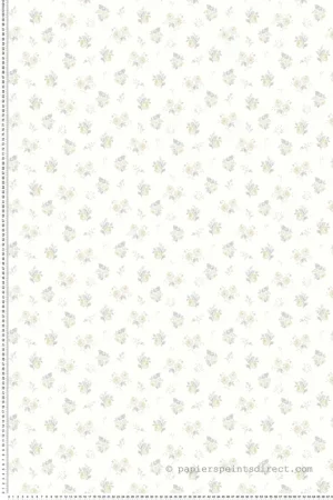 Papier peint Petits Bouquets Fleurs jaune - Alice et Rose de Lutèce Réf. LTC-VI82103 Top Vente