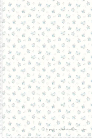 Papier peint Petits Bouquets Fleurs bleu - Alice et Rose de Lutèce Réf. LTC-VI82102 Nouveauté
