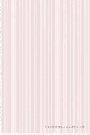 Papier peint Rayures Intemporelles rose - Alice et Rose de Lutèce Réf. LTC-VI81601 Petit Prix