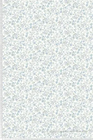 Bon Plan Papier peint Liberty Fleuri bleu - Alice et Rose de Lutèce Réf. LTC-VI81502