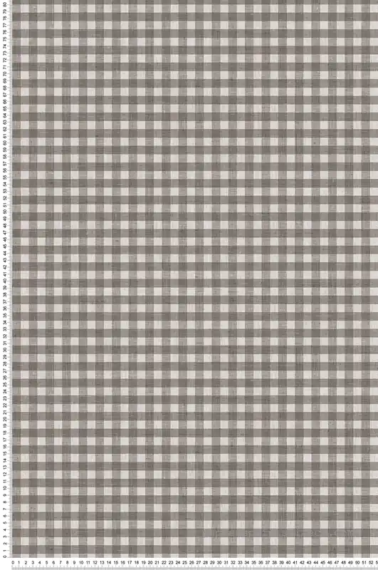Papier peint Vichy Carreaux Champêtre gris anthracite - Stripes & Checks de Montecolino Réf. MC-ST38419 Usine Directe