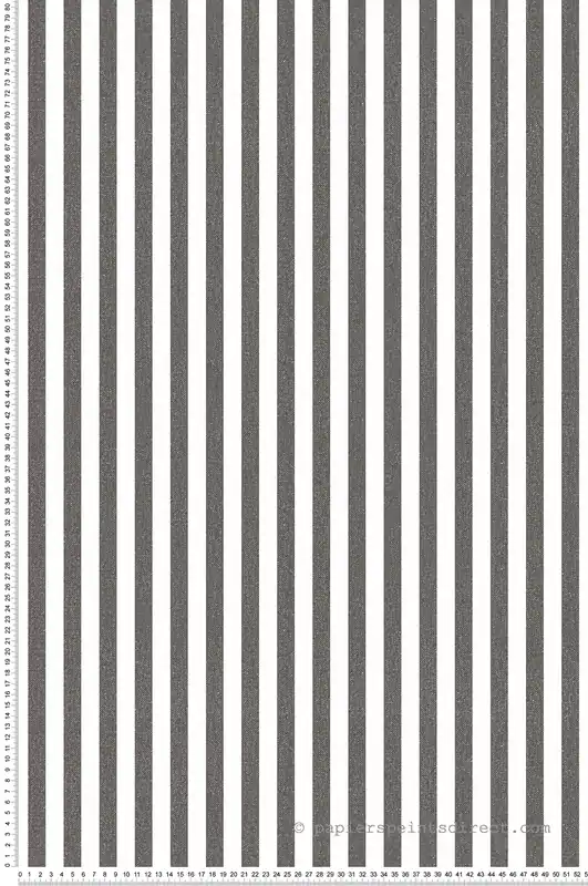 Papier peint Rayures Lin Classique noir et blanc - Stripes & Checks de Montecolino Réf. MC-ST38439 Marque