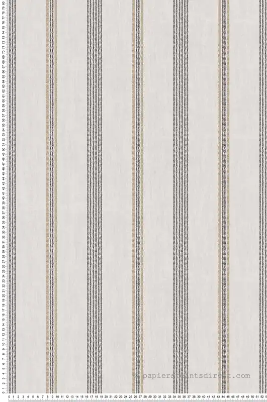 Papier peint Rayures Dentelle Vintage noir lin - Stripes & Checks de Montecolino Réf. MC-ST38429 Produit De Marque