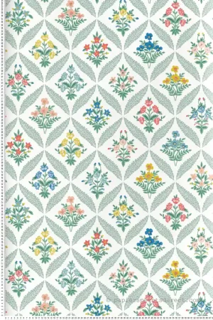 Prix Choc Papier peint Classique Floral Estee Garden sauge doré - Rifle Paper Co. 3 de York (Initiales) Réf. INI-RF7513