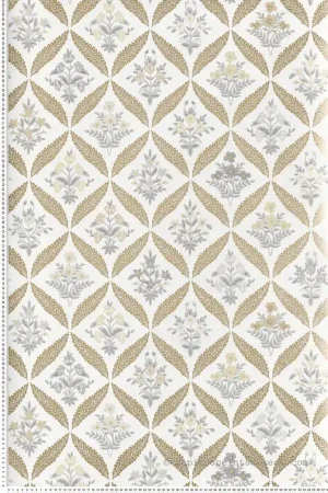 Meilleur Prix Papier peint Classique Floral Estee Garden gris beige - Rifle Paper Co. 3 de York (Initiales) Réf. INI-RF7511