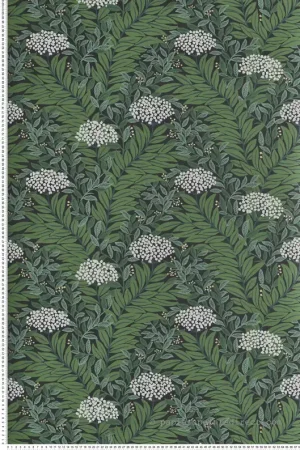 Papier peint Végétal Flora Highgrove noir doré - Rifle Paper Co. 3 de York (Initiales) Réf. INI-RF7504 Vente Flash