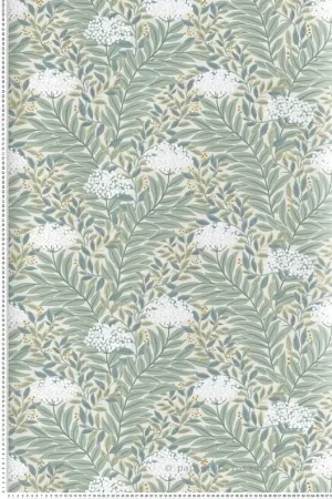 Offre Limitée Papier peint Végétal Flora Highgrove sauge doré - Rifle Paper Co. 3 de York (Initiales) Réf. INI-RF7502