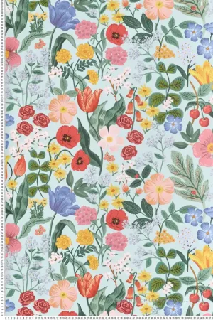 Papier peint Floral Blossom bleu multicouleurs - Rifle Paper Co. 3 de York (Initiales) Réf. INI-RF7493 Super Prix