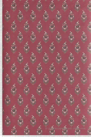 Remise Papier peint Médaillon Floral Paisley fuchsia - Rifle Paper Co. 3 de York (Initiales) Réf. INI-RF7475