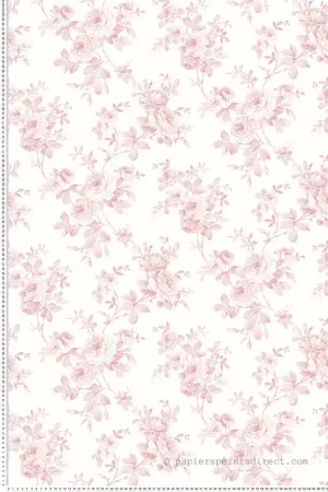 Papier peint Roses Pivoines Fleurs rose - Alice et Rose de Lutèce Réf. LTC-VI81701 Expédition Rapide