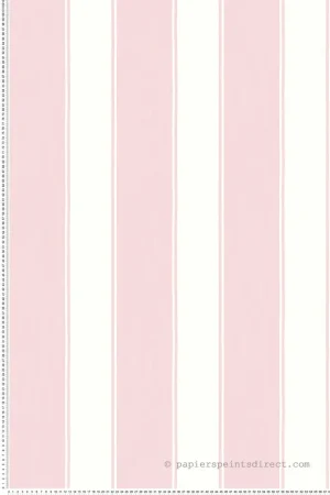 Top Vente Papier peint Rayures Vintages rose - Alice et Rose de Lutèce Réf. LTC-VI81101