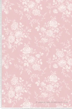 Papier peint Roses Classique rose - Alice et Rose de Lutèce Réf. LTC-VI80701 Bon Plan