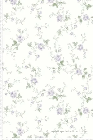 Populaire Papier peint Fleurs Sauvages violet - Alice et Rose de Lutèce Réf. LTC-VI80609