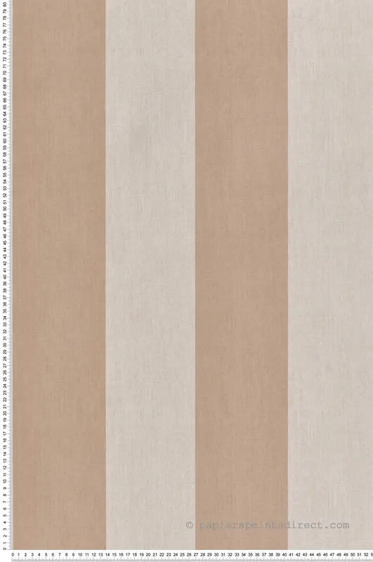 Papier peint Rayures Effet Lin terracotta - Stripes & Checks de Montecolino Réf. MC-ST38478 Authentique