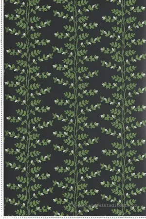 Expédié Aujourd'hui Papier peint Feuillage Climbing Vine noir doré - Rifle Paper Co. 3 de York (Initiales) Réf. INI-RF7422