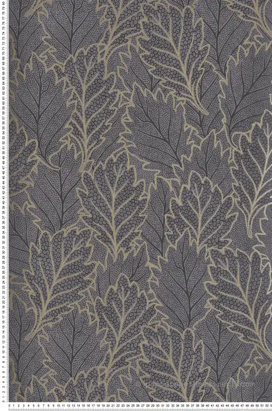 Papier peint Feuilles Chêne gris doré - Esterel de Montecolino Réf. MC-AN28263 Marque