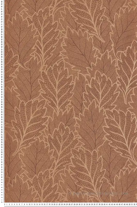 Pas Cher Papier peint Feuilles Chêne camel doré - Esterel de Montecolino Réf. MC-AN28262
