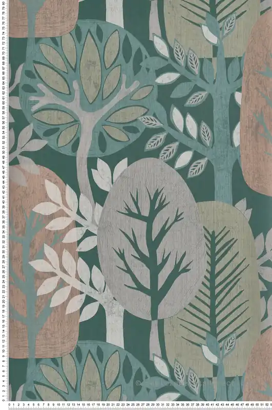 Papier peint Forêt Enfantin vert - Esterel de Montecolino Réf. MC-AN28283 Offre Du Jour
