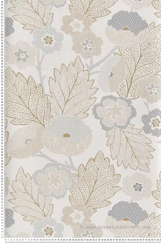 Commander Vite Papier peint Floral Artistique beige - Esterel de Montecolino Réf. MC-AN28270