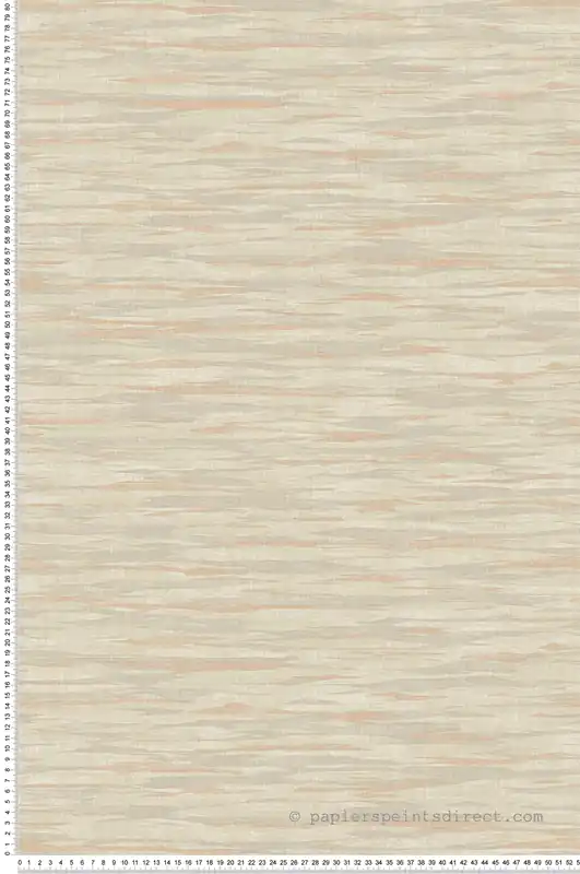 Remise Papier peint Motifs Ondulés Textile beige corail - Esterel de Montecolino Réf. MC-AN28222