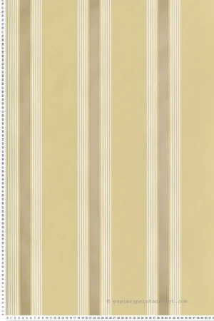 Pas Cher Papier peint Rayure Rétro Manetti beige ocre doré - Alberti d‘Osborne & Little Réf. OSB-W7983-04
