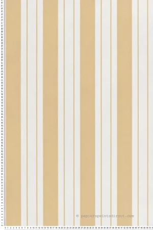 Offre Spéciale Papier peint Rayure Bateau Ligorio jaune ocre - Alberti d‘Osborne & Little Réf. OSB-W7981-06
