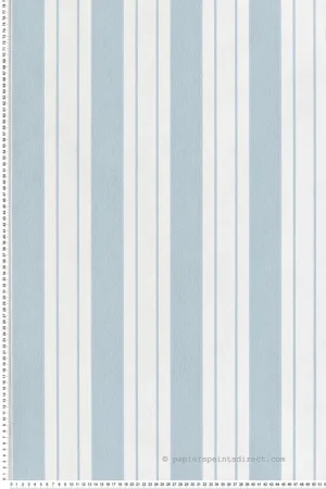 Papier peint Rayure Bateau Ligorio bleu ciel - Alberti d‘Osborne & Little Réf. OSB-W7981-03 Nouveauté
