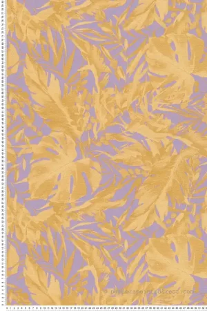 Bon Marché Papier peint Jungle Végétaux Earthlines violet doré - Cosmoliving d‘A.S. Création Réf. AS-790633