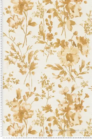 Réduction Papier peint Fleur Pétale Poetry doré - Cosmoliving d‘A.S. Création Réf. AS-790614