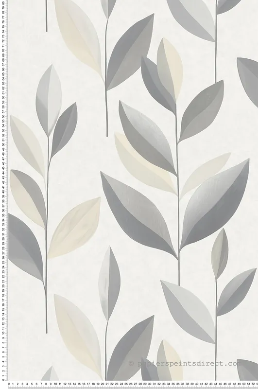 Papier peint Feuille Design gris intense - Vancouver de Montecolino Réf. MC-SY27550 Top Vente