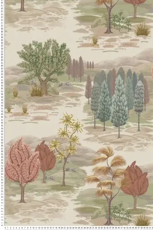Offre Limitée Papier peint Nature Monteverde marron - Ananda d‘Osborne & Little Réf. OSB-W8035-03