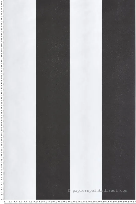 Papier peint Rayure Bicolore noir blanc - Maison Paradis de Lutèce Réf. LTC-MP15563 Prix Réduit