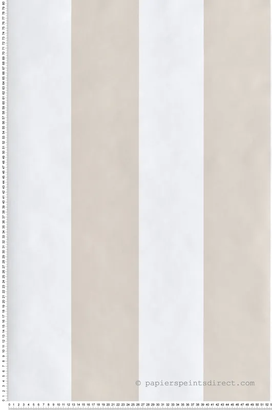 Promotion Saisonnière Papier peint Rayure Bicolore beige - Maison Paradis de Lutèce Réf. LTC-MP15562
