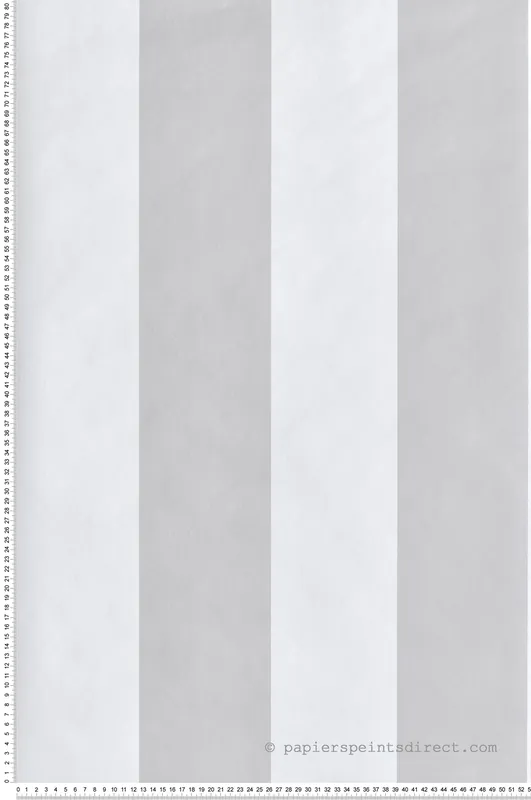 Authentique Papier peint Rayure Bicolore gris - Maison Paradis de Lutèce Réf. LTC-MP15561