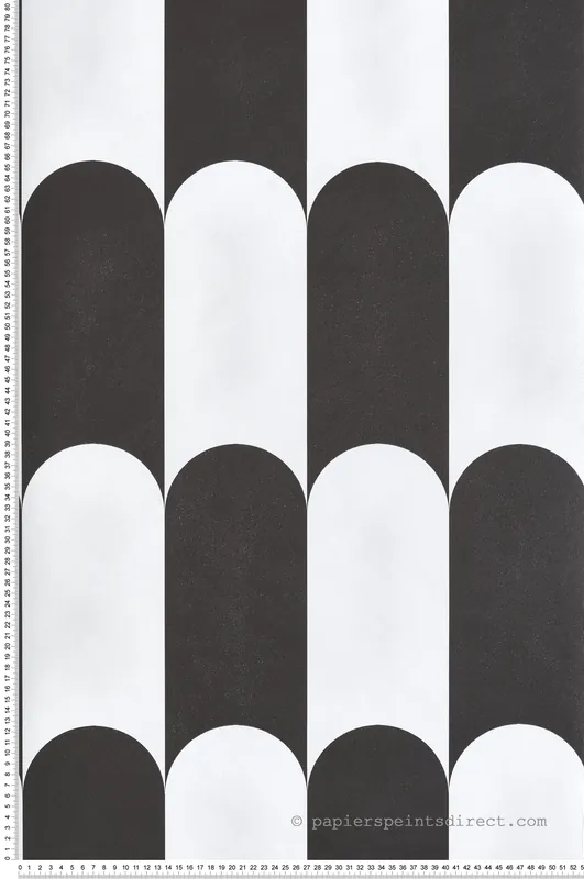 Retour Gratuit Papier peint Arcade Damier noir blanc - Maison Paradis de Lutèce Réf. LTC-MP15559