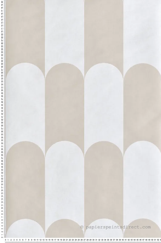Promotion Saisonnière Papier peint Arcade Damier beige - Maison Paradis de Lutèce Réf. LTC-MP15557