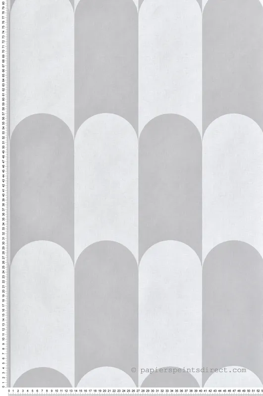 Affaire À Saisir Papier peint Arcade Damier gris clair - Maison Paradis de Lutèce Réf. LTC-MP15556