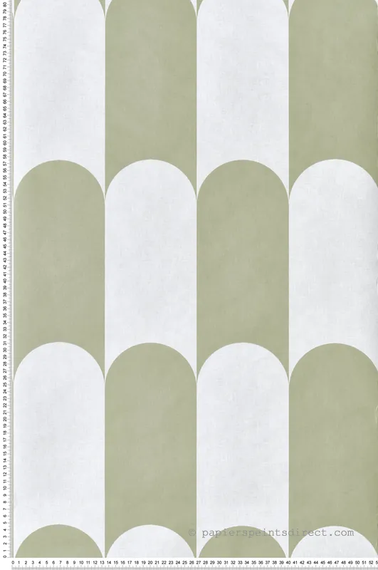 Top Vente Papier peint Arcade Damier vert - Maison Paradis de Lutèce Réf. LTC-MP15555