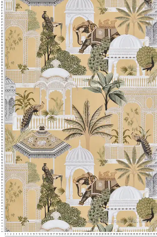 Meilleur Choix Papier peint Parc Botanique beige vanille - Maison Paradis de Lutèce Réf. LTC-MP15538