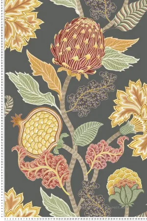 Must-Have Papier peint Grenade Fleuri Cynara anthracite - Ananda d‘Osborne & Little Réf. OSB-W8034-05