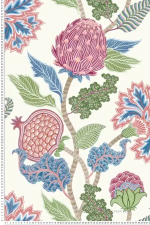 Papier peint Grenade Fleuri Cynara violet - Ananda d‘Osborne & Little Réf. OSB-W8034-01 Prix Cassé