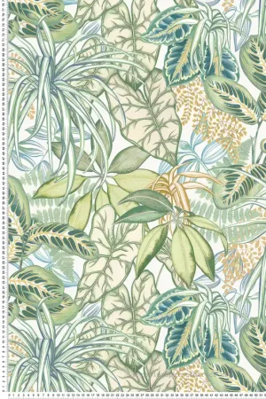 Meilleur Prix Papier peint Feuillage Jungle Hothouse vert - Ananda d‘Osborne & Little Réf. OSB-W8032-02