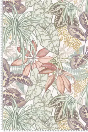 Prix Promo Papier peint Feuillage Jungle Hothouse violet - Ananda d‘Osborne & Little Réf. OSB-W8032-01