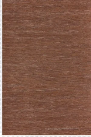Must-Have Papier peint Faux Uni Tissage Tatami brun rubis - Le Jacquard de Casamance Réf. CAS-C75346936