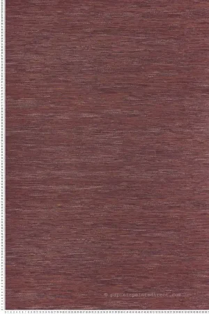 Offre Exclusive Papier peint Faux Uni Tissage Tatami bordeaux - Le Jacquard de Casamance Réf. CAS-C75346834