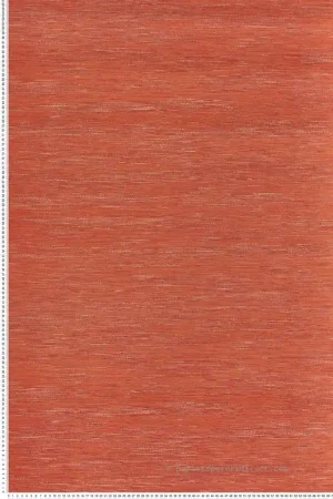 Bon Plan Papier peint Faux Uni Tissage Tatami orange brique - Le Jacquard de Casamance Réf. CAS-C75346426